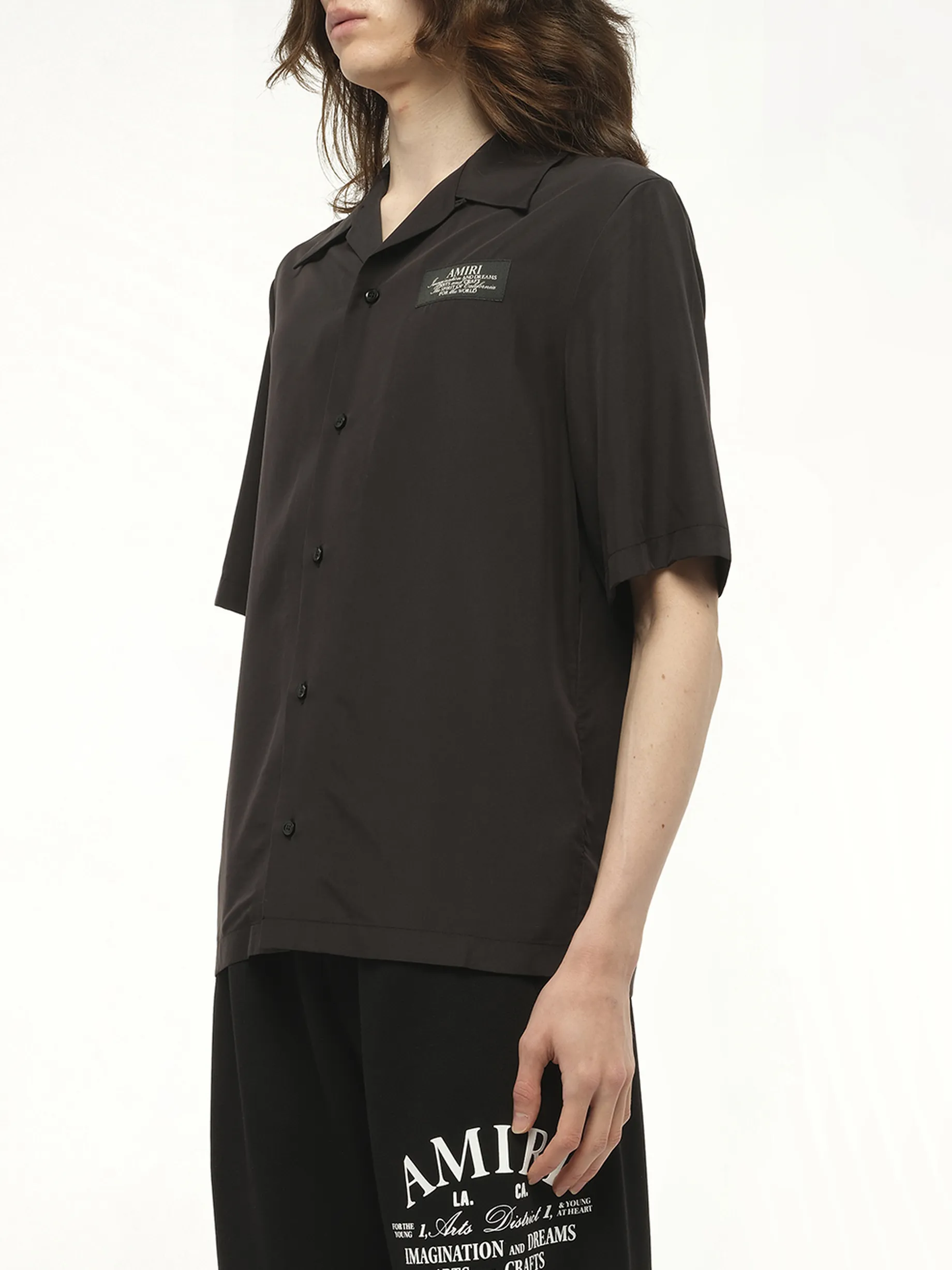 Amiri Spirit Bowling Shirt in Black sold by MARAIS product image thumbnail 5