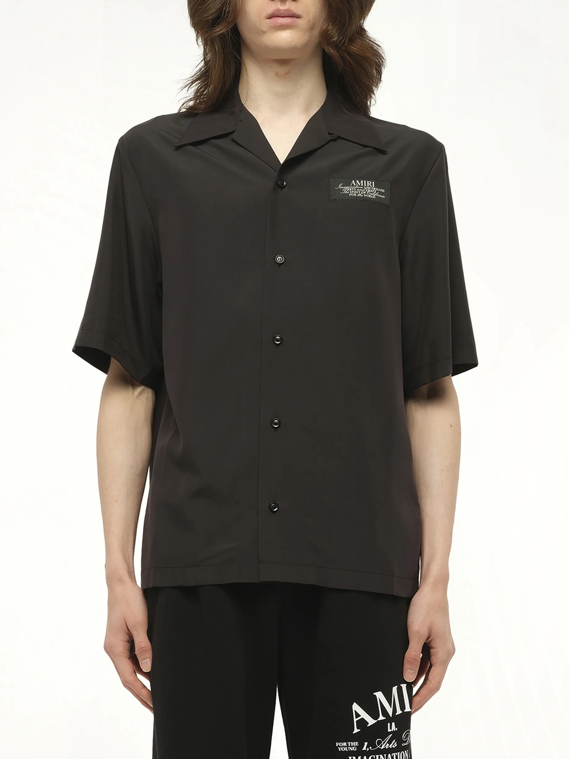 Amiri Spirit Bowling Shirt in Black sold by MARAIS