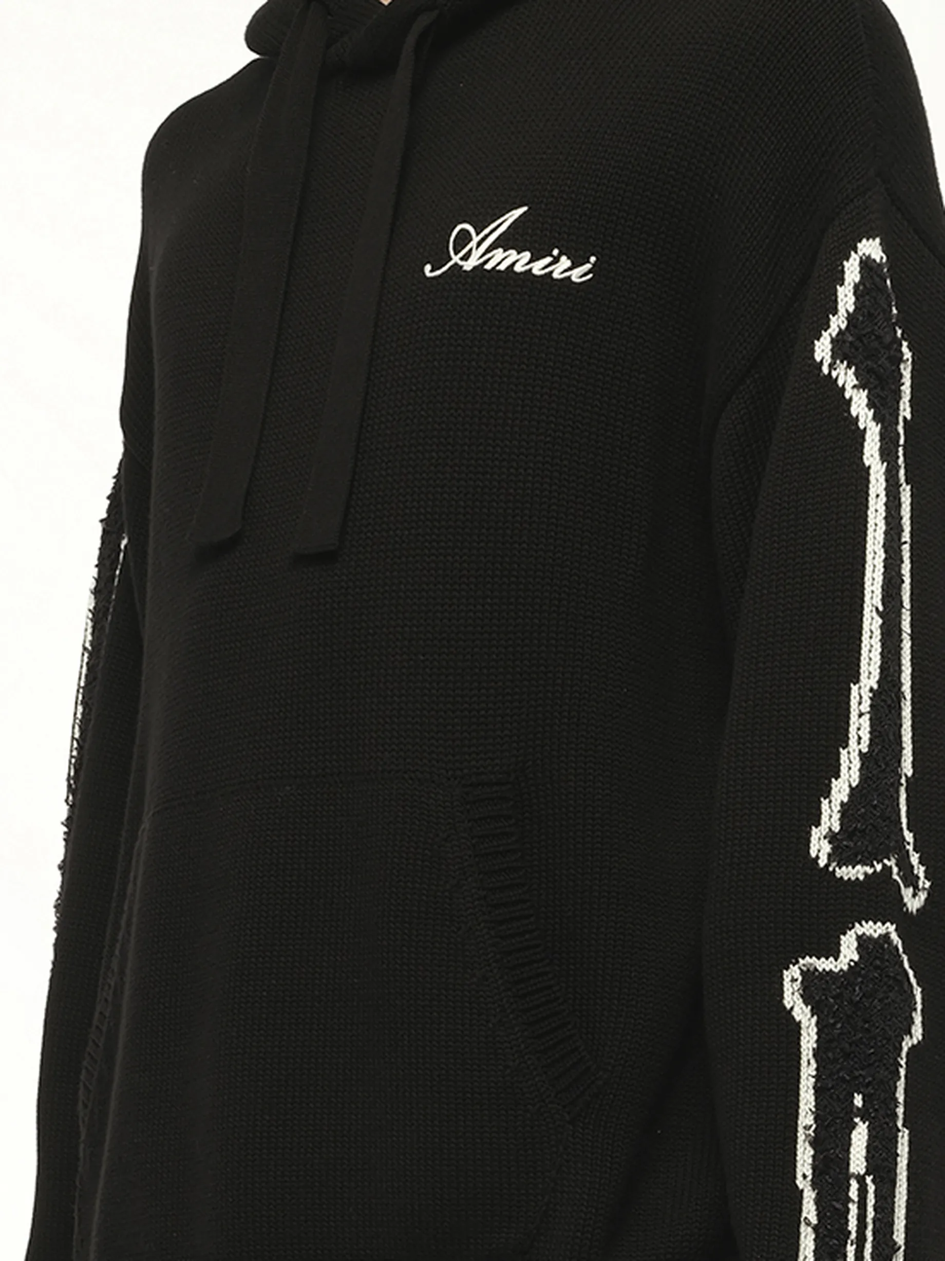 Bones Hoodie in Black/White sold by MARAIS product image thumbnail 3