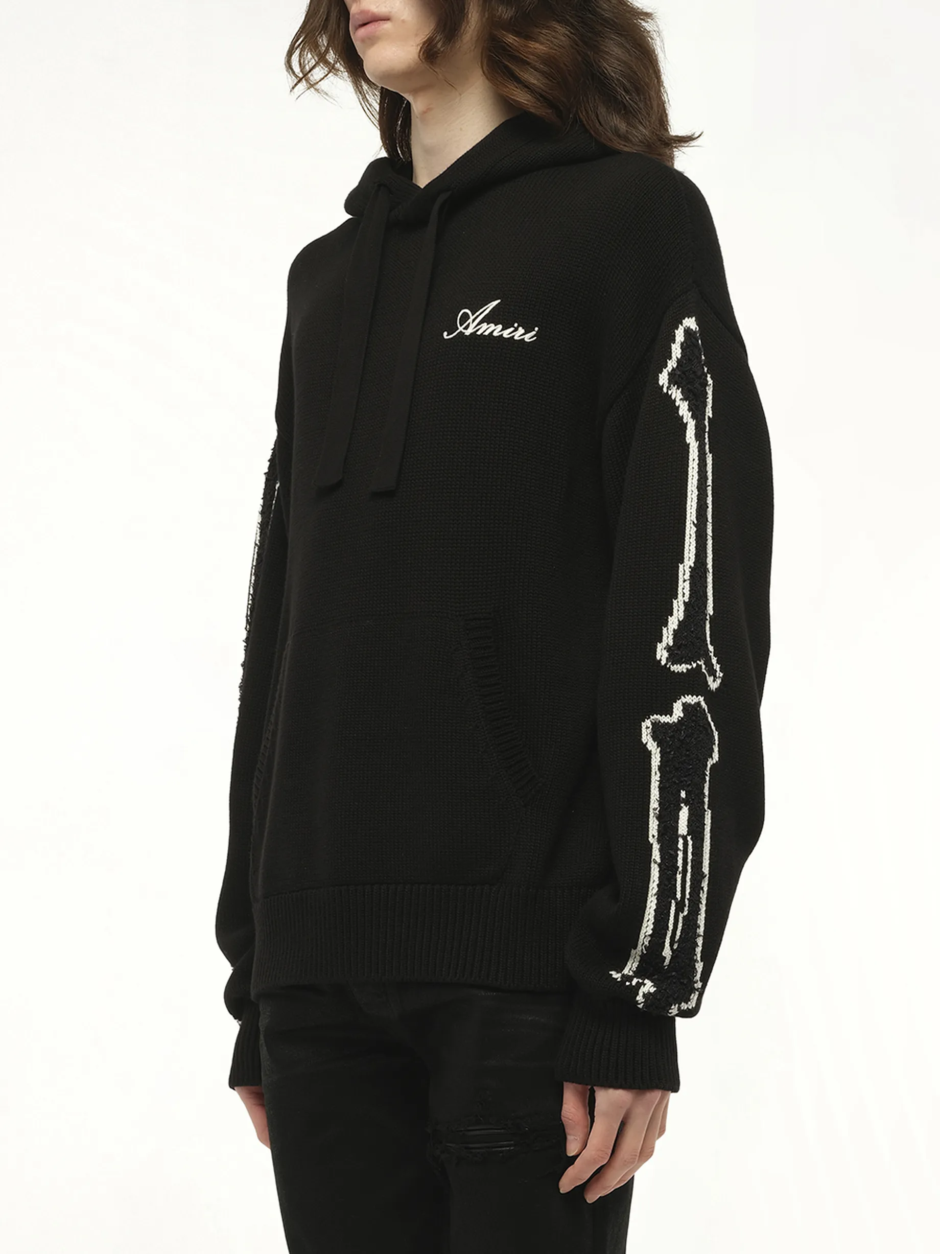 Bones Hoodie in Black/White sold by MARAIS product image thumbnail 5
