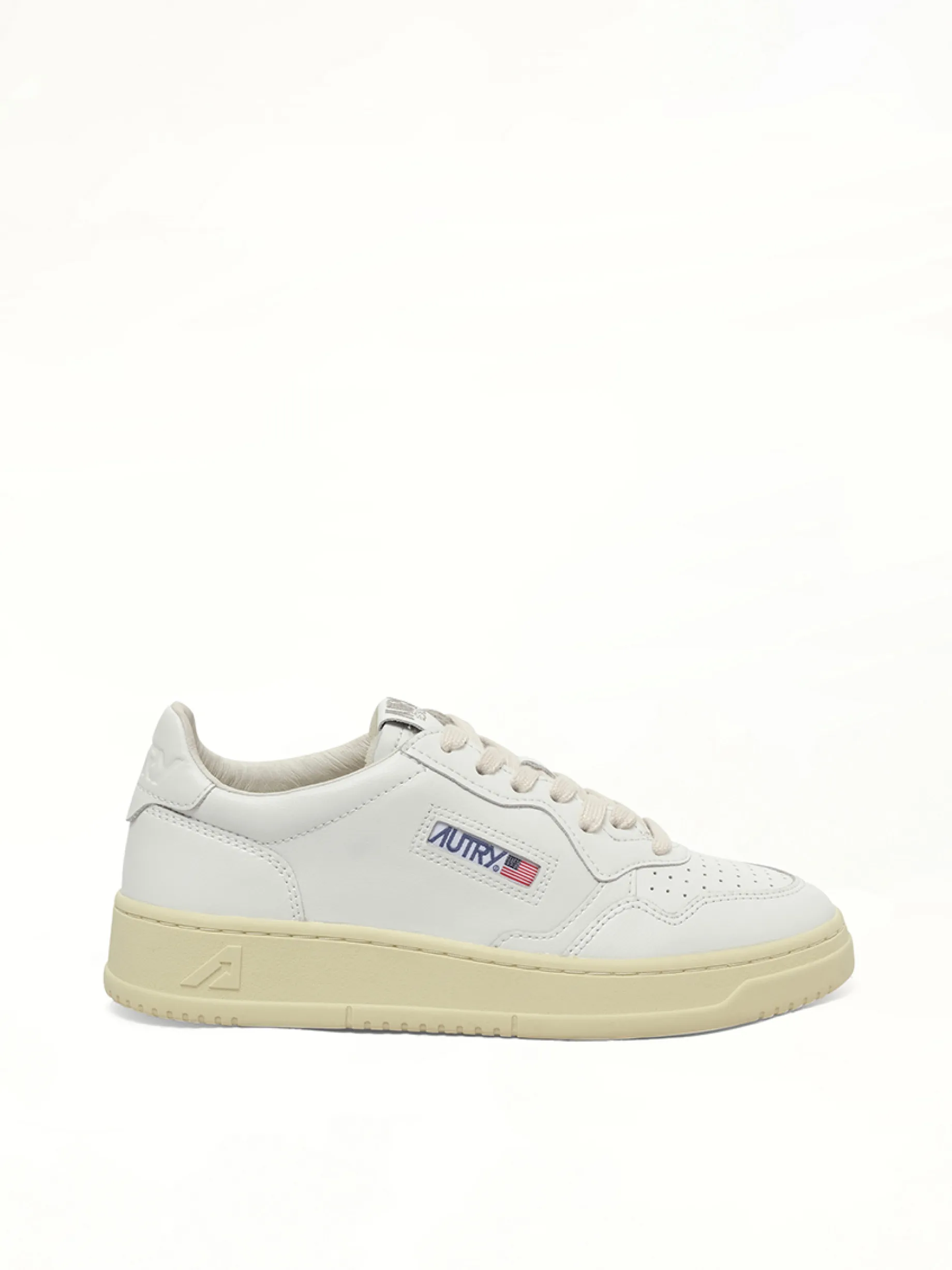 Medalist Low Sneakers in White/White sold by MARAIS