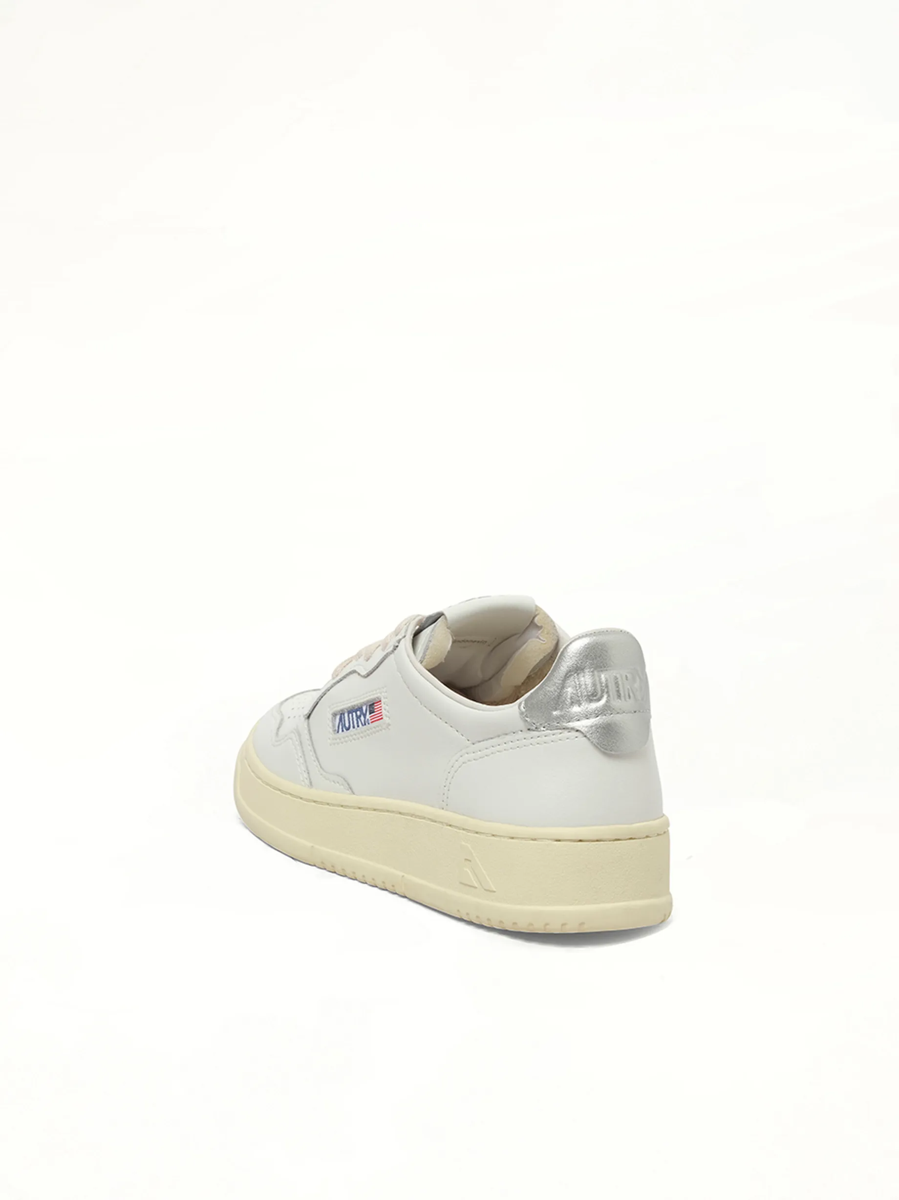 Medalist Low Sneakers in White/Silver sold by MARAIS product image thumbnail 4
