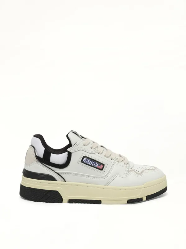 CLC Low Sneakers in White/Black sold by MARAIS