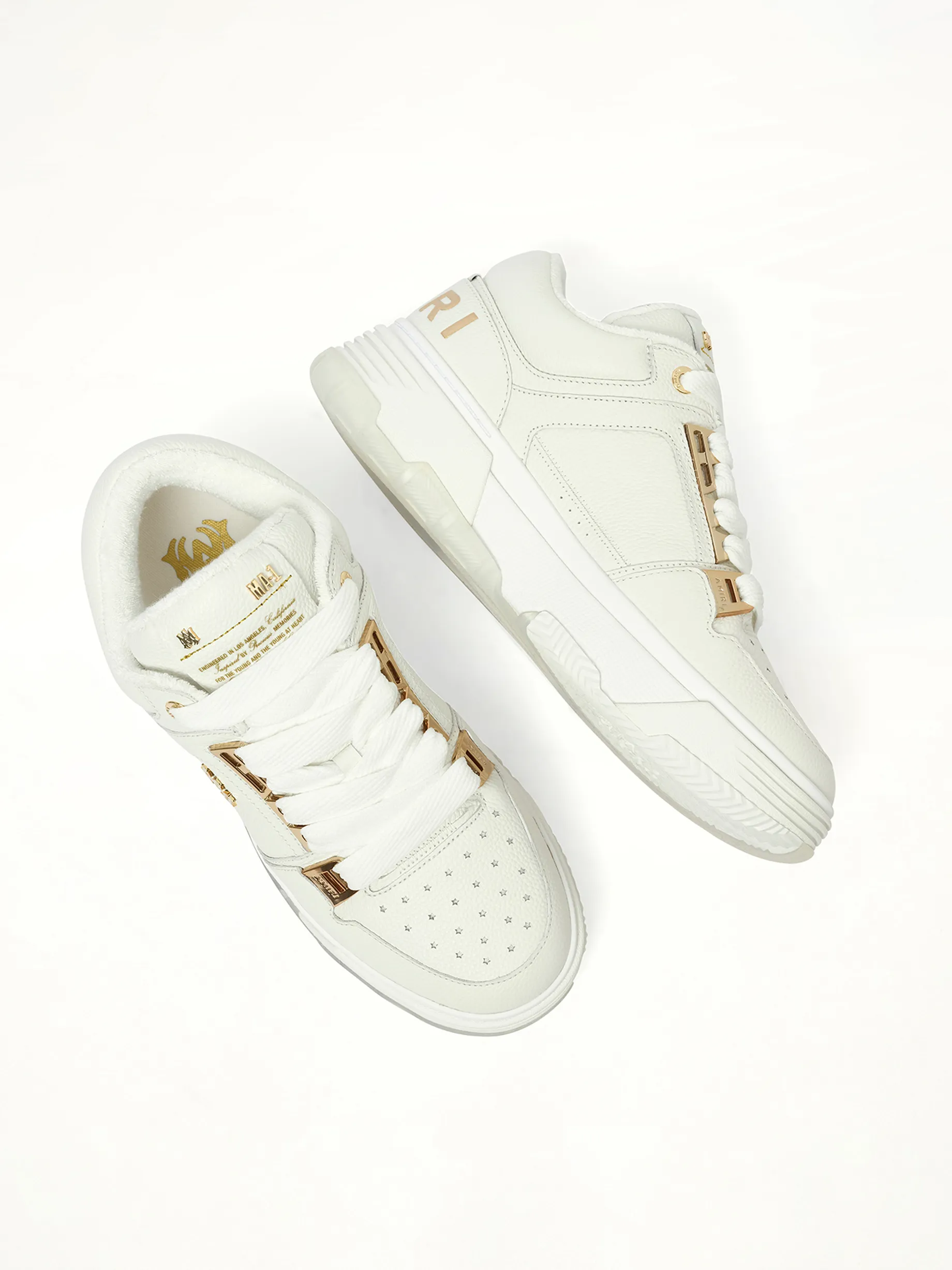 Metallic MA-1 Sneaker in White sold by MARAIS product image thumbnail 3
