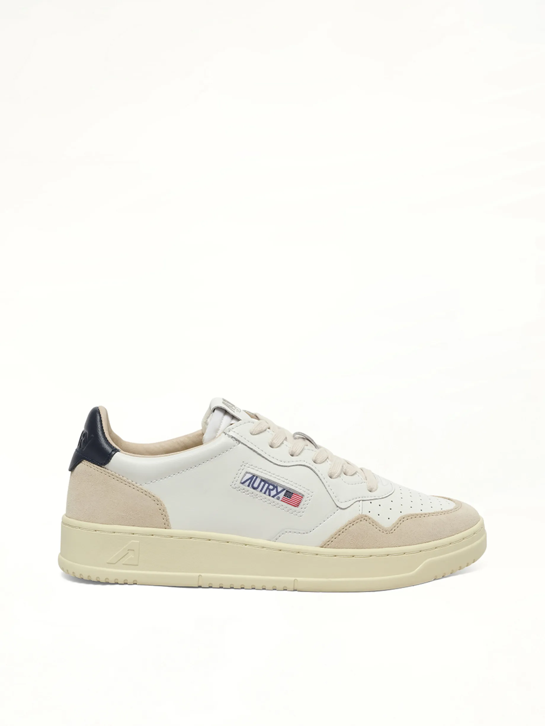 Medalist Low Sneakers in White/Blue sold by MARAIS