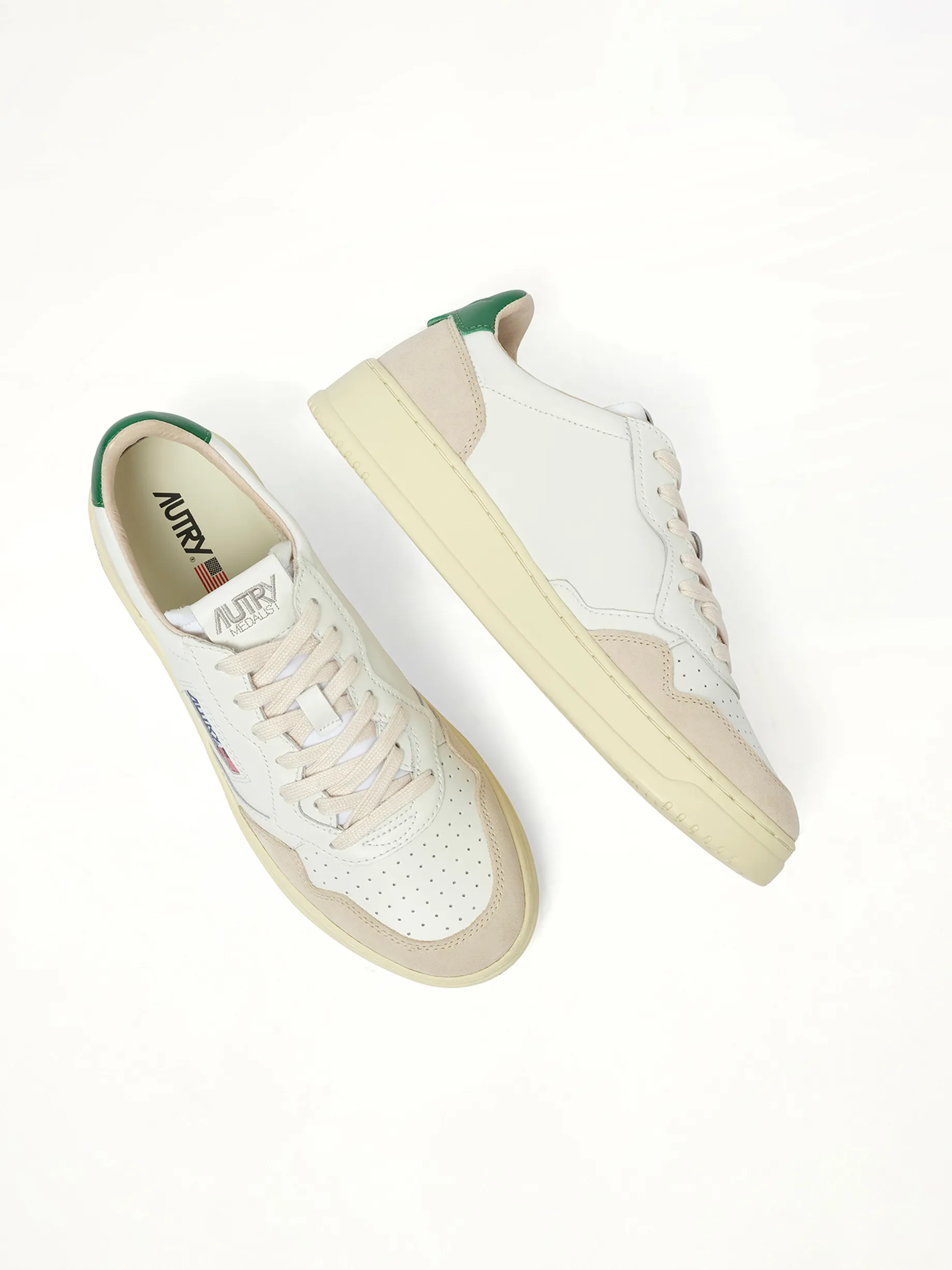 Medalist Low Sneakers in White/Amazon sold by MARAIS product image thumbnail 3