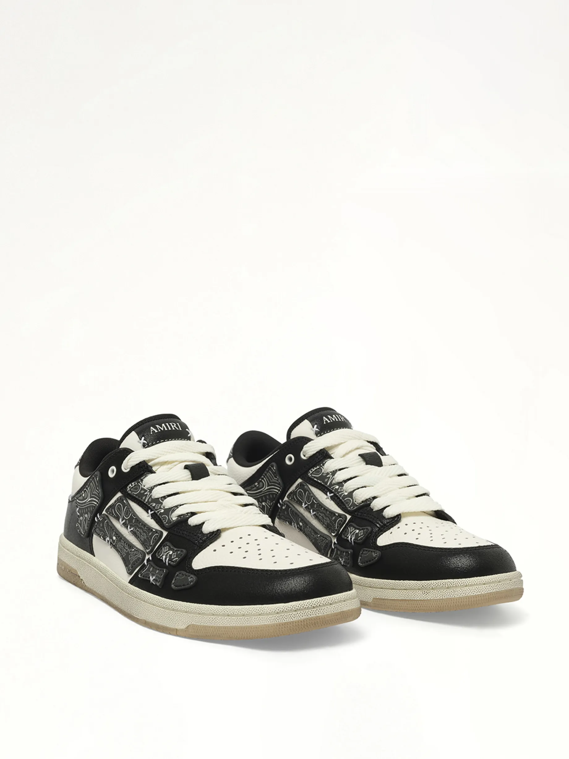 Bandana Skeleton Top Low Sneaker in Black sold by MARAIS product image thumbnail 2
