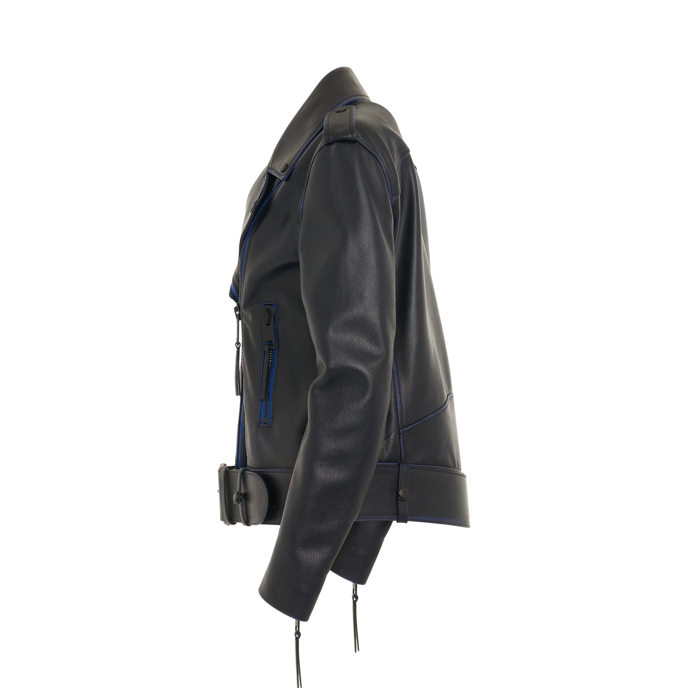 Vintage Oversize Leather Biker Jacket sold by MARAIS product image thumbnail 3