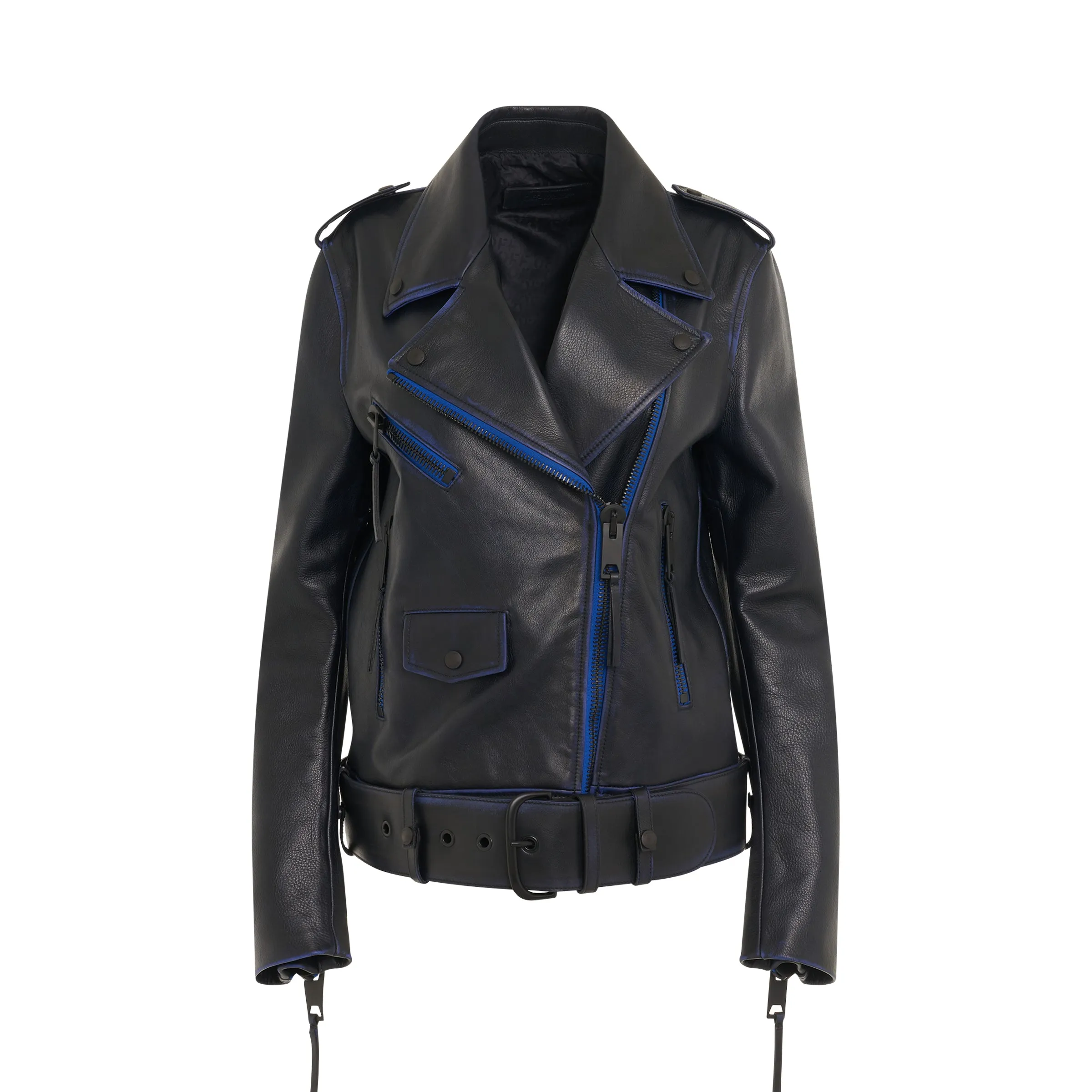 Vintage Oversize Leather Biker Jacket sold by MARAIS