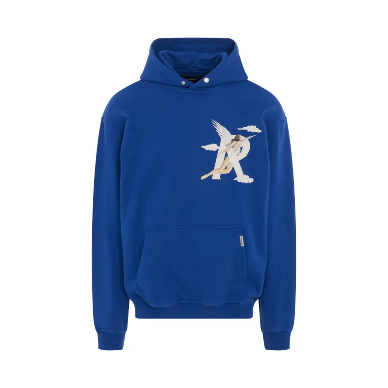 Storms in Heaven Hoodie in Cobalt Blue made by MARAIS