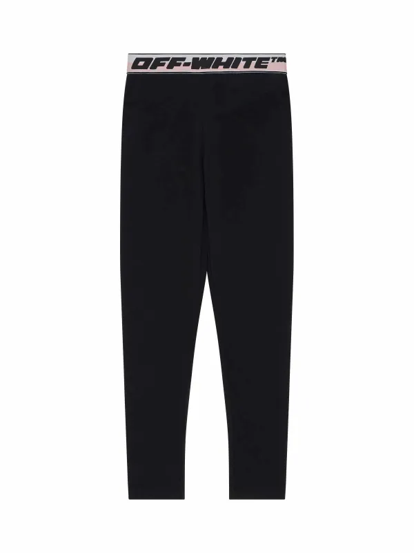 Logo Band Legging in Black sold by MARAIS