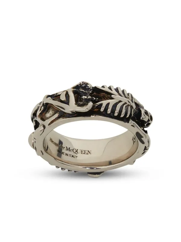 Dancing Skeleton Ring in Silver sold by MARAIS