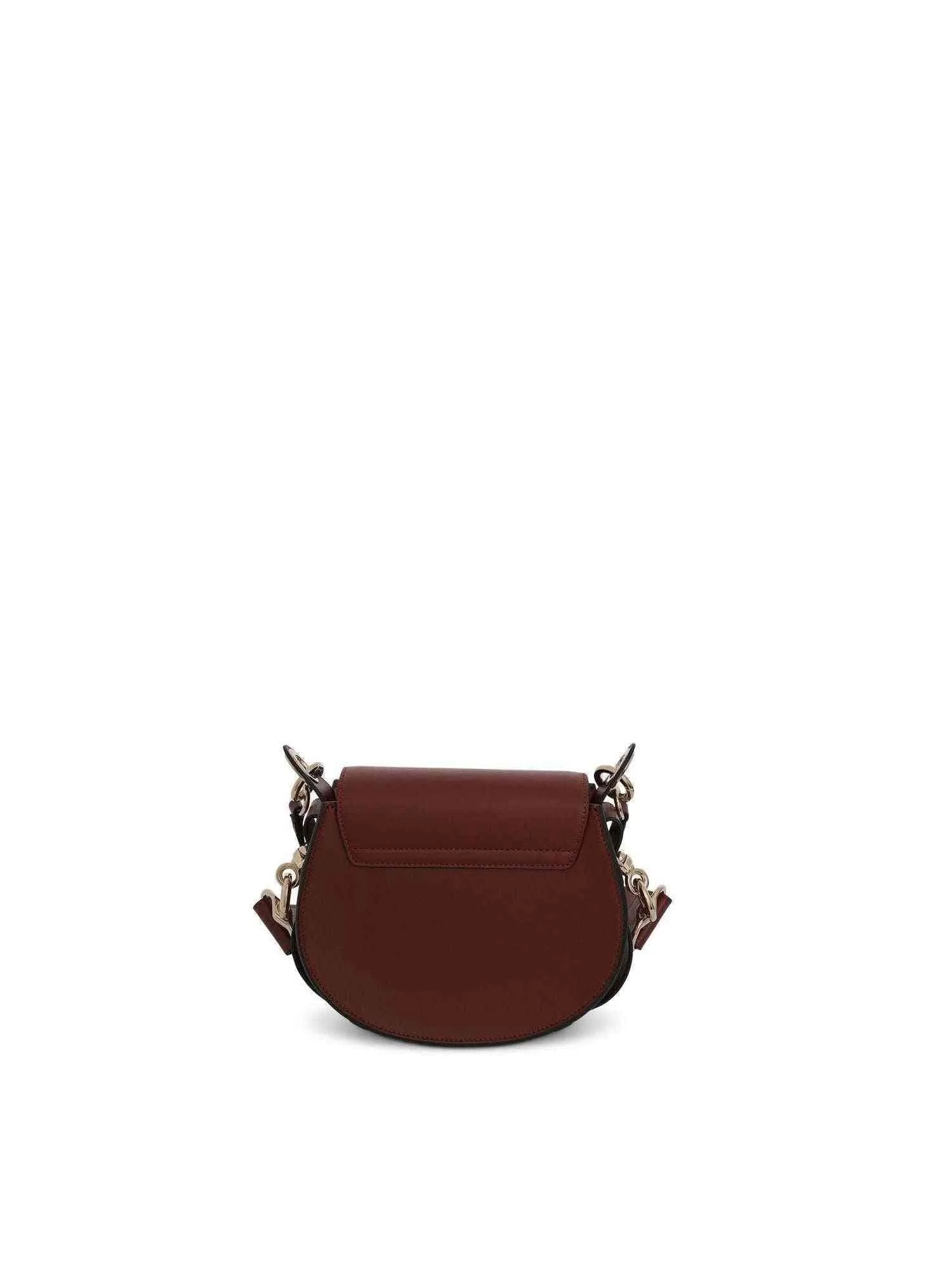 Small Tess Bag in Shiny & Suede Calfskin in Sepia Brown sold by MARAIS product image thumbnail 3