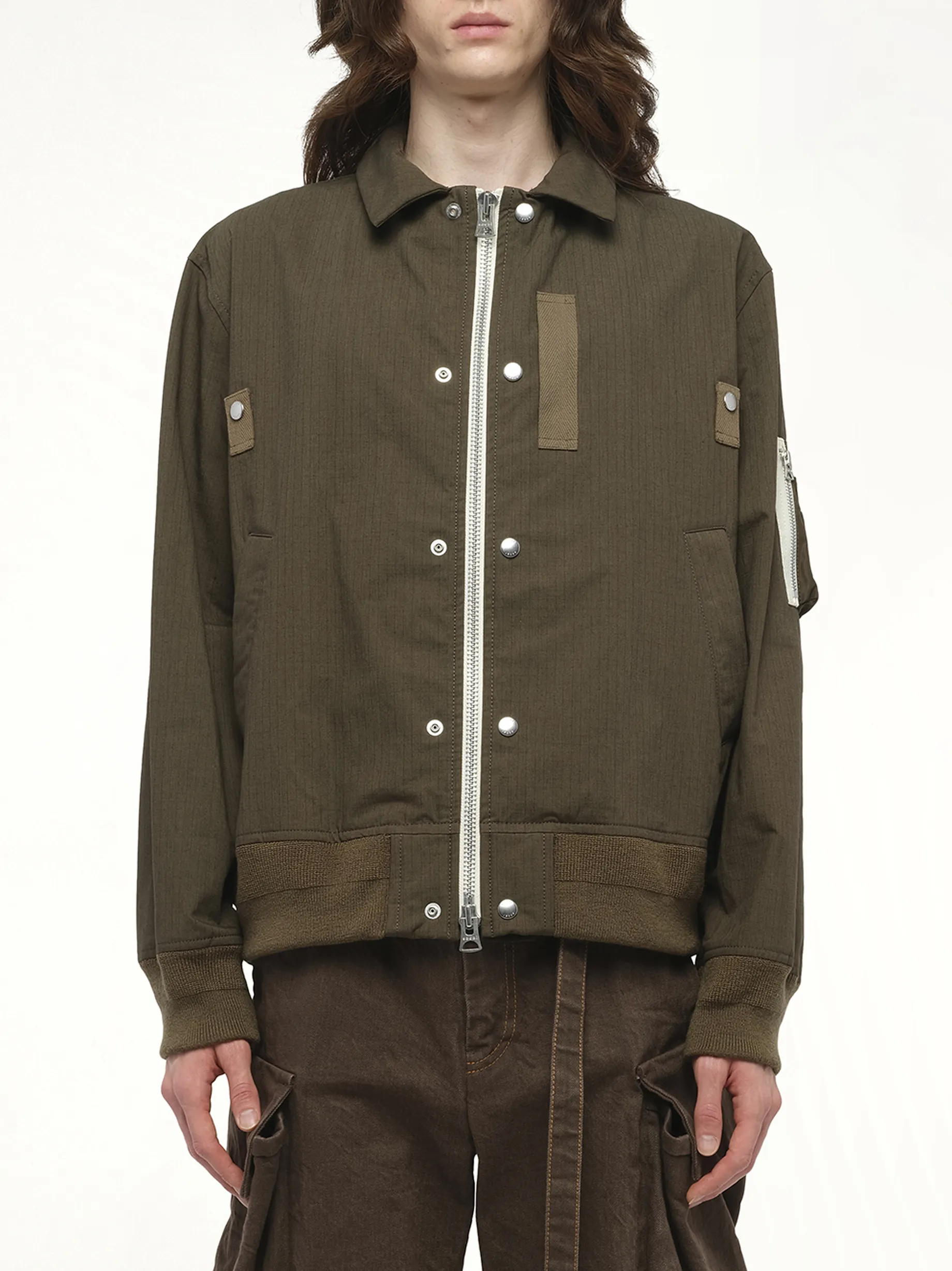 Rip Stop Blouson in Khaki sold by MARAIS