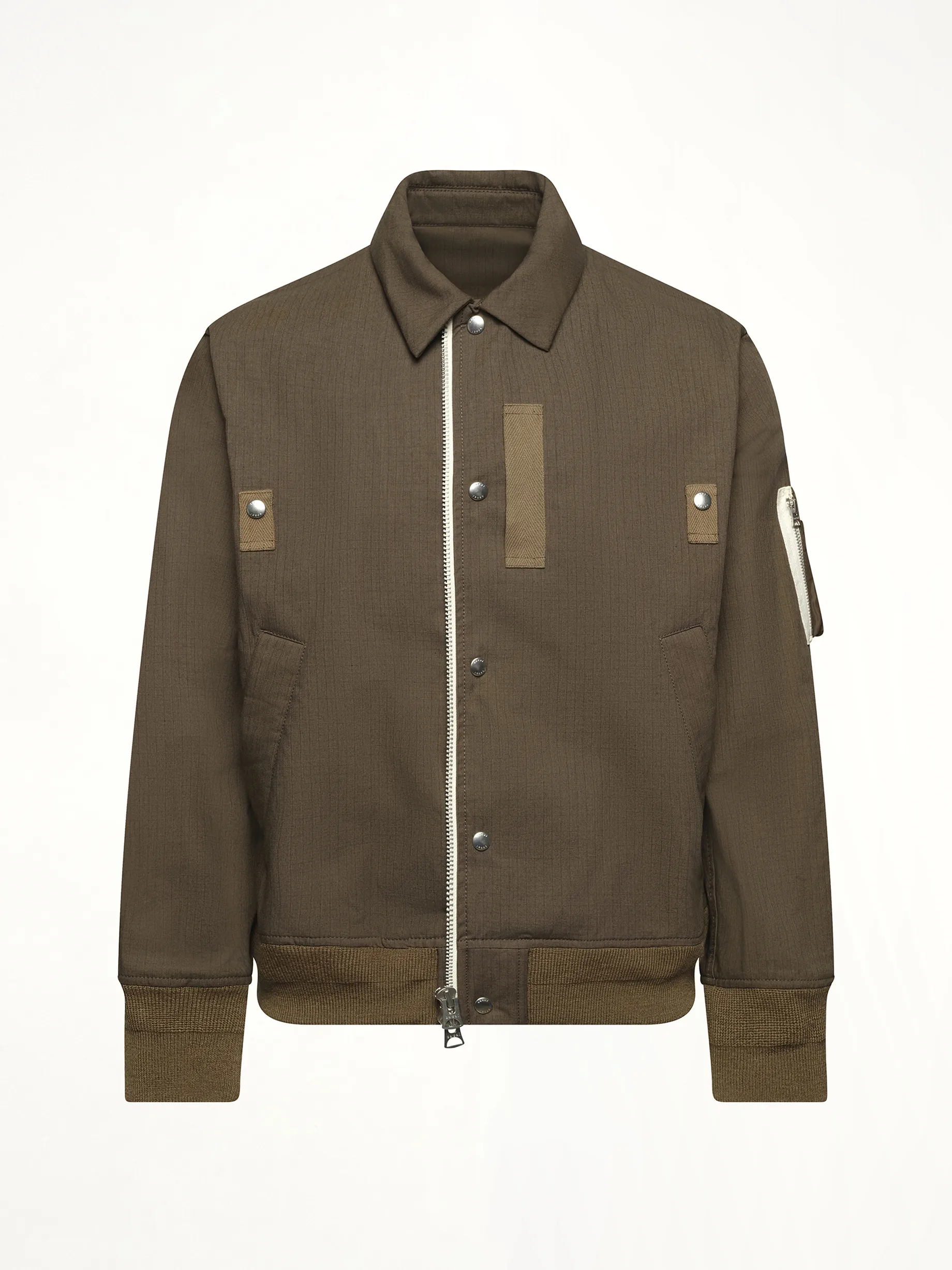 Rip Stop Blouson in Khaki sold by MARAIS product image thumbnail 2