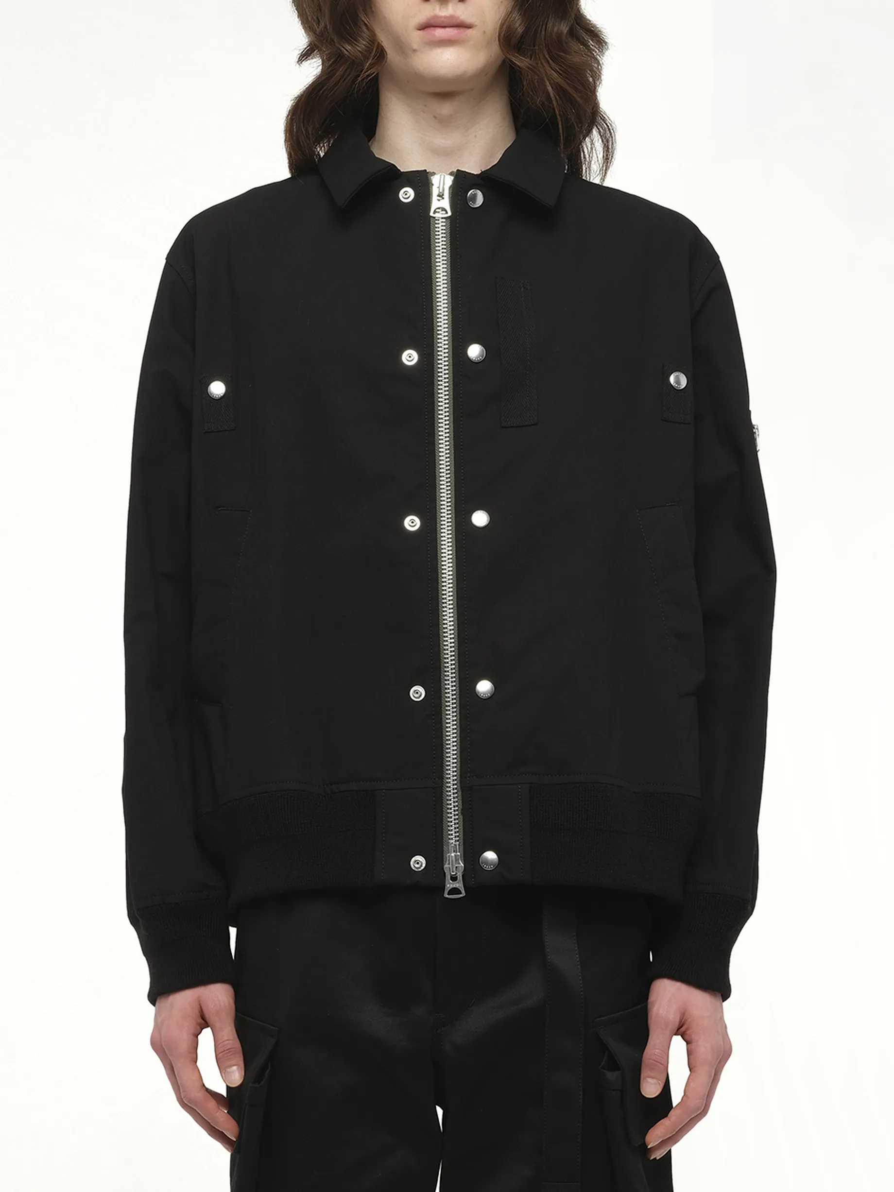 Rip Stop Blouson in Black sold by MARAIS