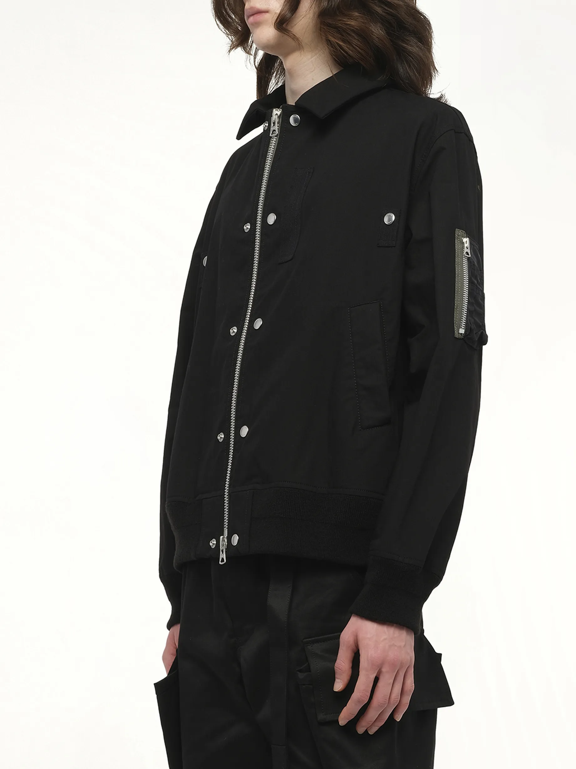 Rip Stop Blouson in Black sold by MARAIS product image thumbnail 5