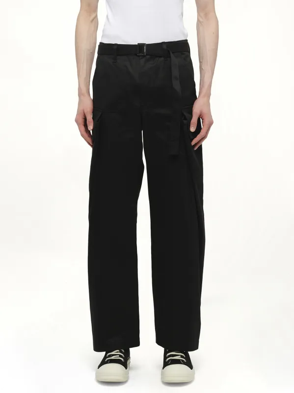 Cotton Chino Pants in Black sold by MARAIS