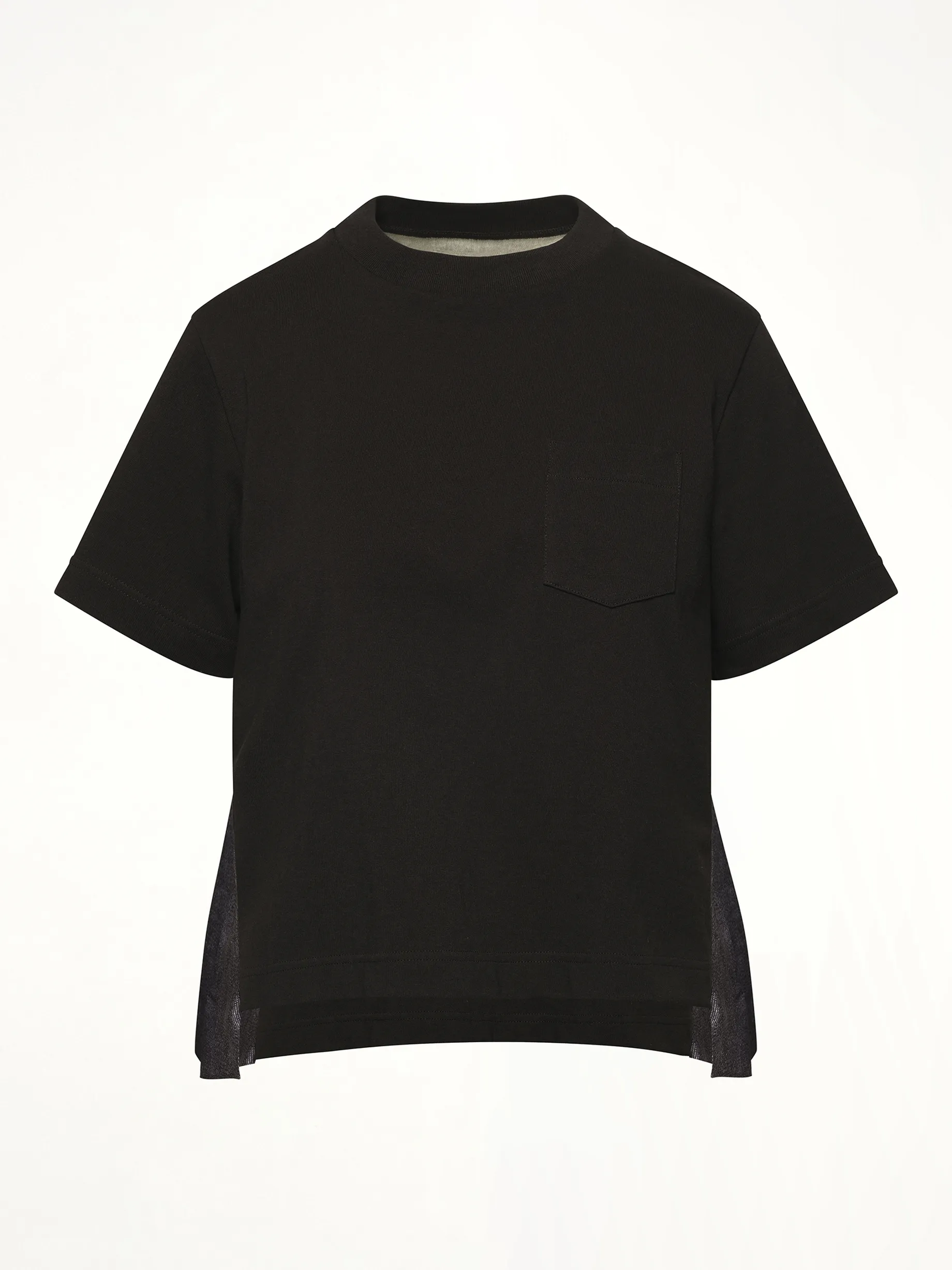 Denim x Cotton Jersey T-Shirt in Black/Indigo sold by MARAIS product image thumbnail 2