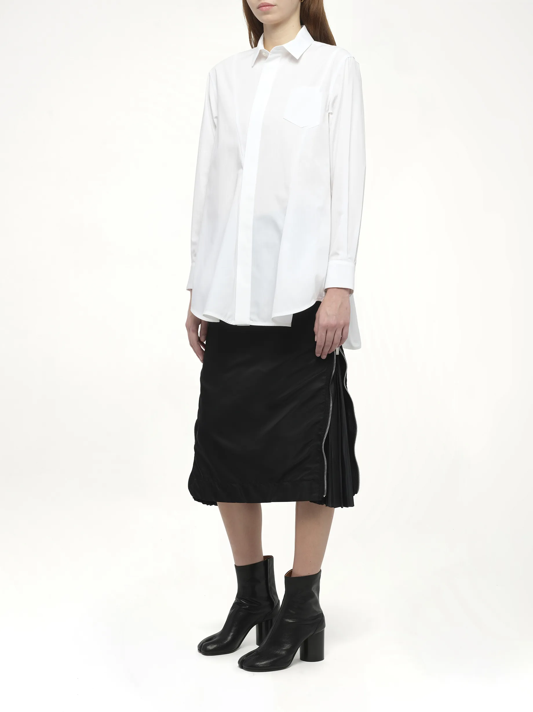Poplin Shirt in Off White sold by MARAIS product image thumbnail 4