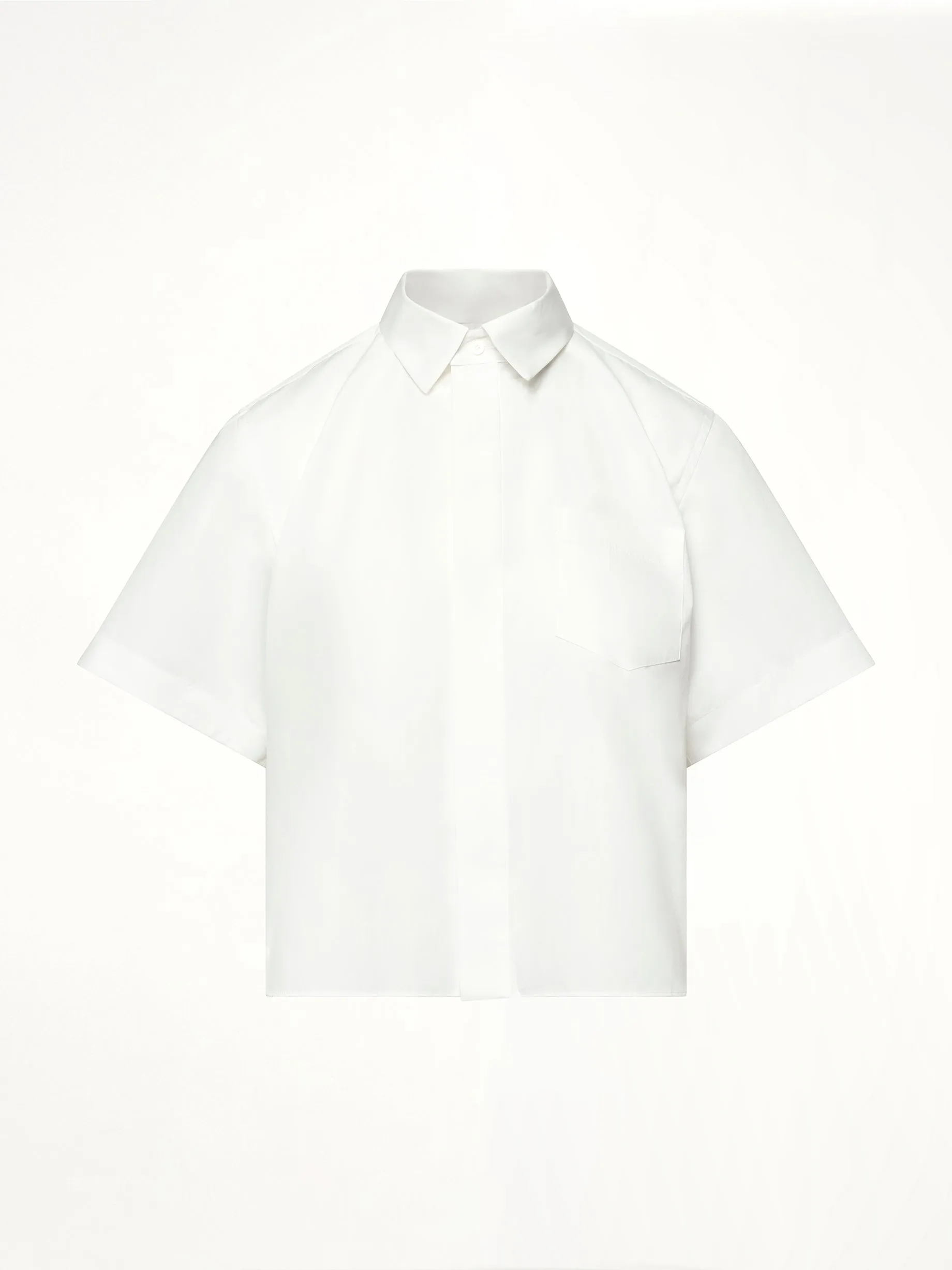 Frill Poplin Shirt in Off White sold by MARAIS product image thumbnail 2