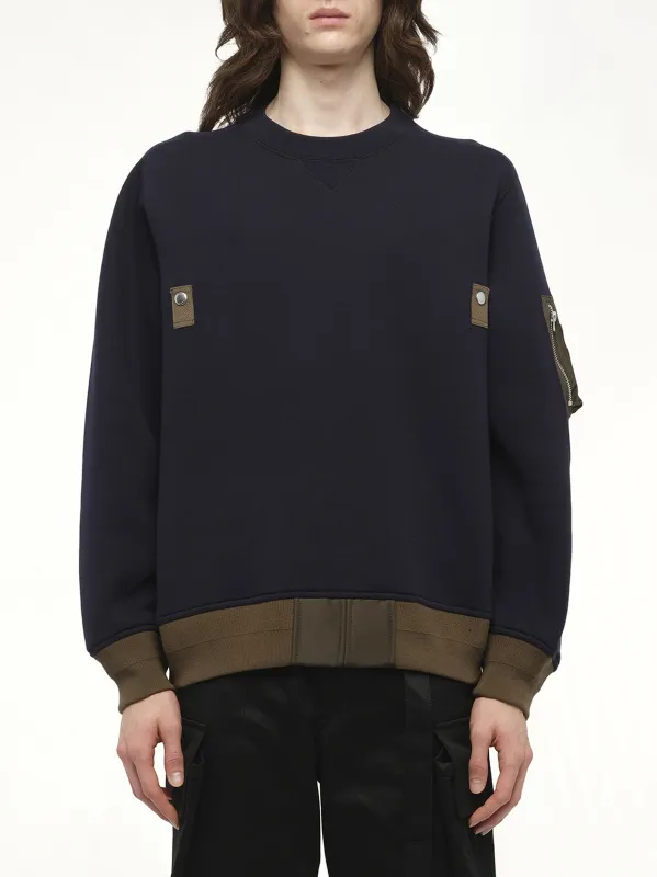Sponge Sweat Pullover in Navy sold by MARAIS