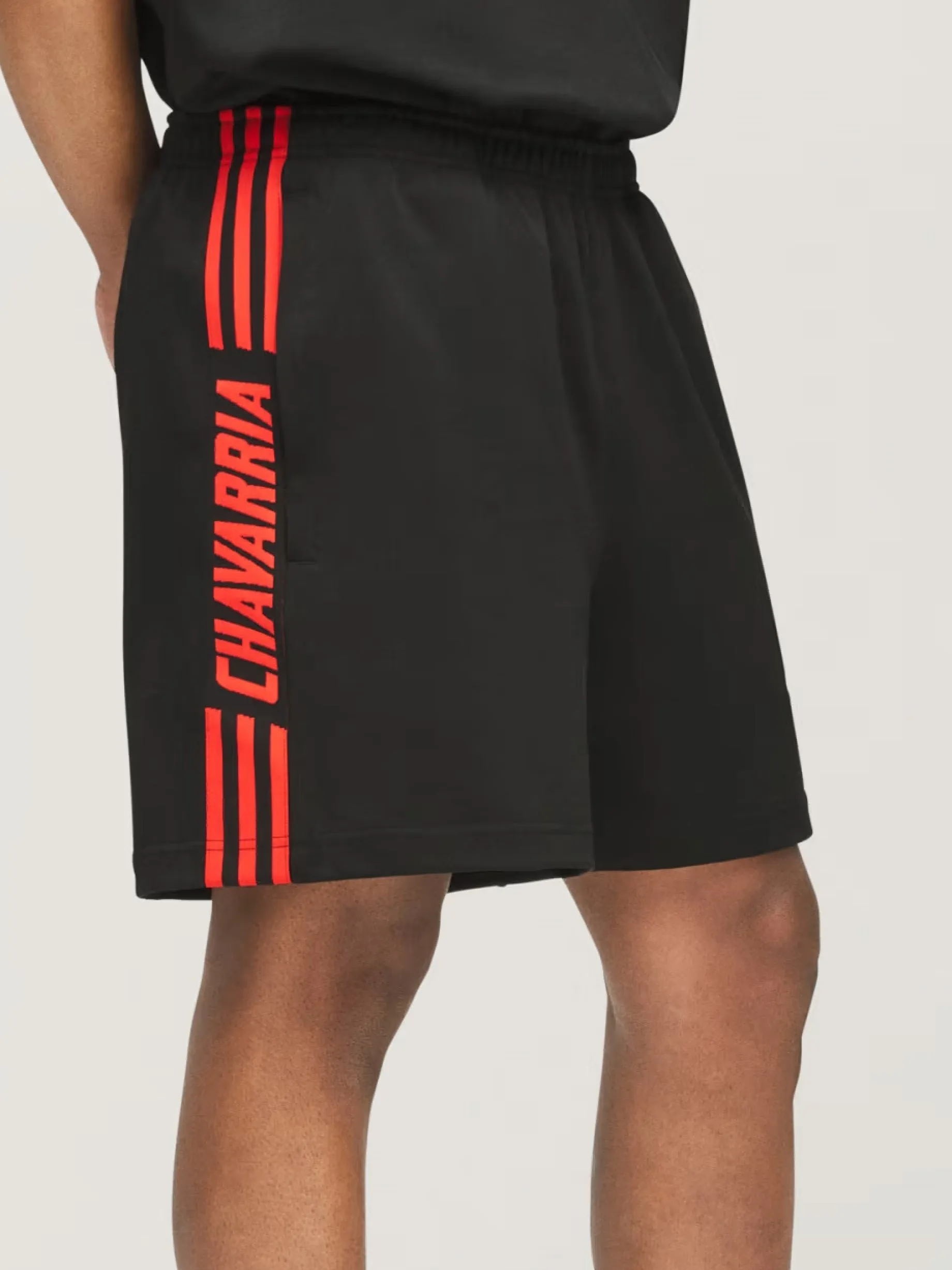 Adidas X Chavarria Gym Short in Black/Red sold by MARAIS product image thumbnail 2