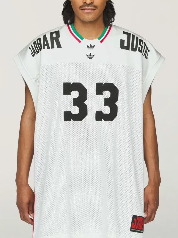 Adidas X Chavarria Jabbar Basketball Jersey in Off White sold by MARAIS