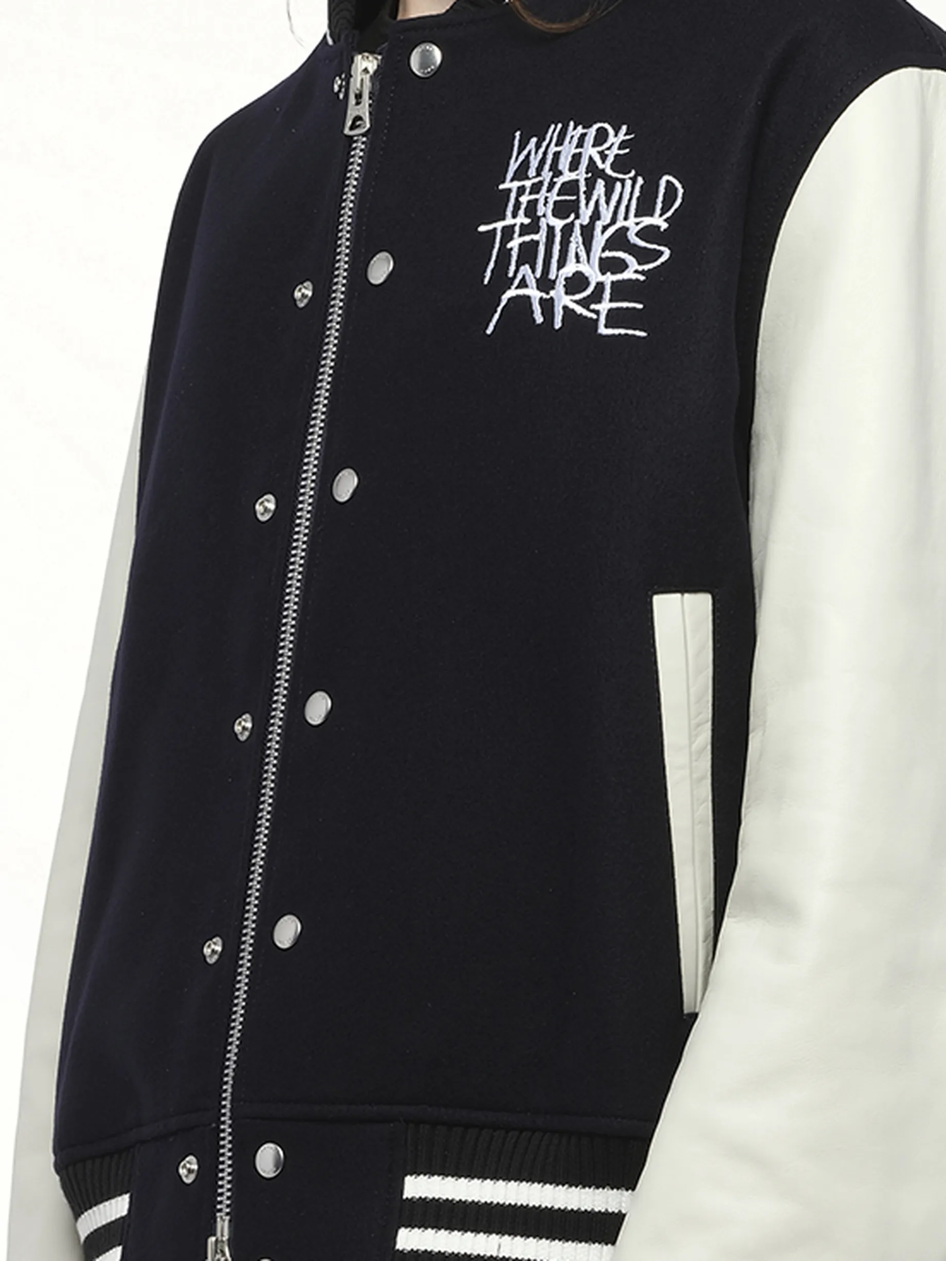 WHERE THE WILD THINGS ARE Blouson in Navy/Off White sold by MARAIS product image thumbnail 3