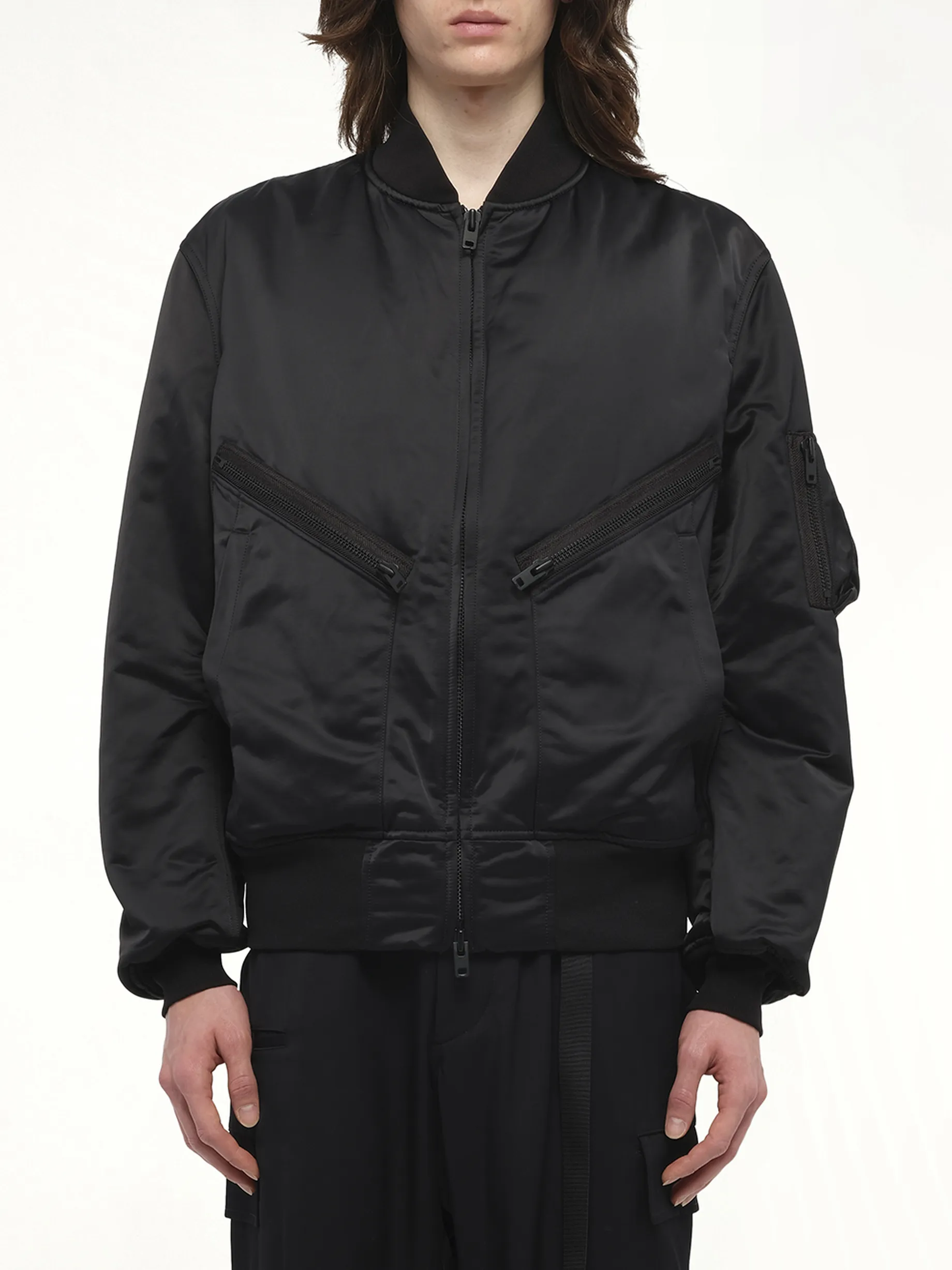 Bomber Jacket in Black sold by MARAIS