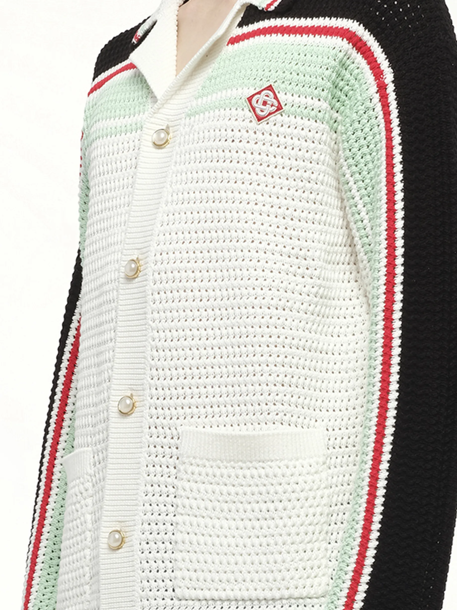 Faux Crochet Shirt in Multicolour sold by MARAIS product image thumbnail 3