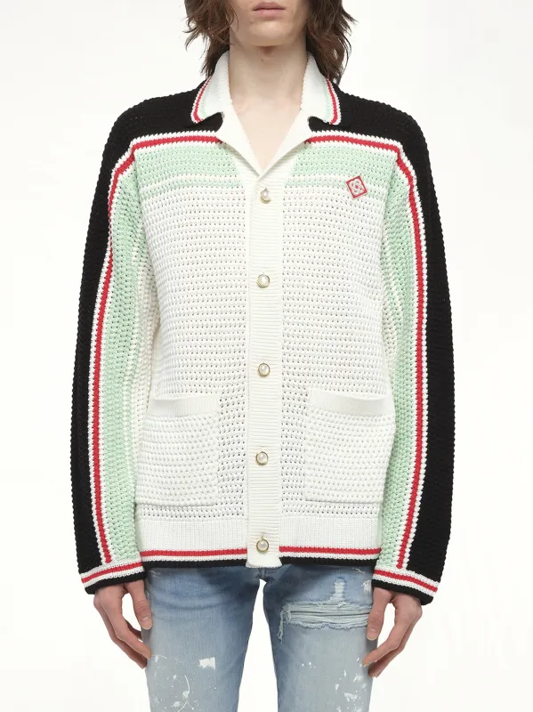 Faux Crochet Shirt in Multicolour made by Casablanca