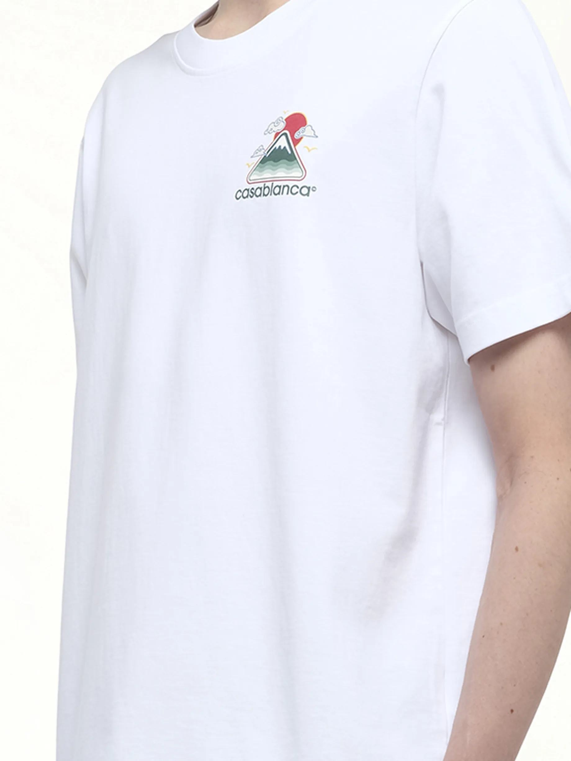 Motagne Ondulee T-Shirt in White sold by MARAIS product image thumbnail 3