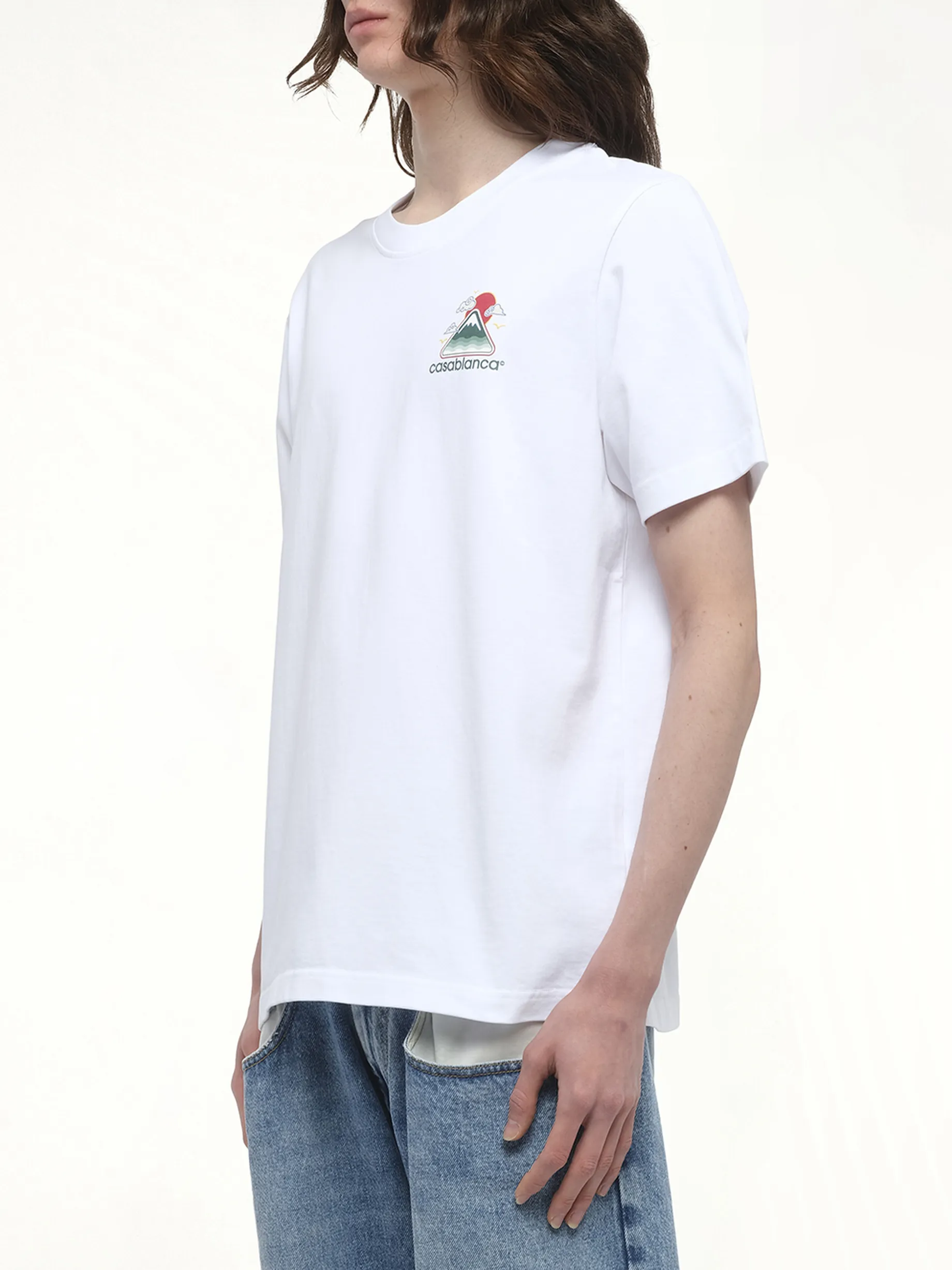Motagne Ondulee T-Shirt in White sold by MARAIS product image thumbnail 5