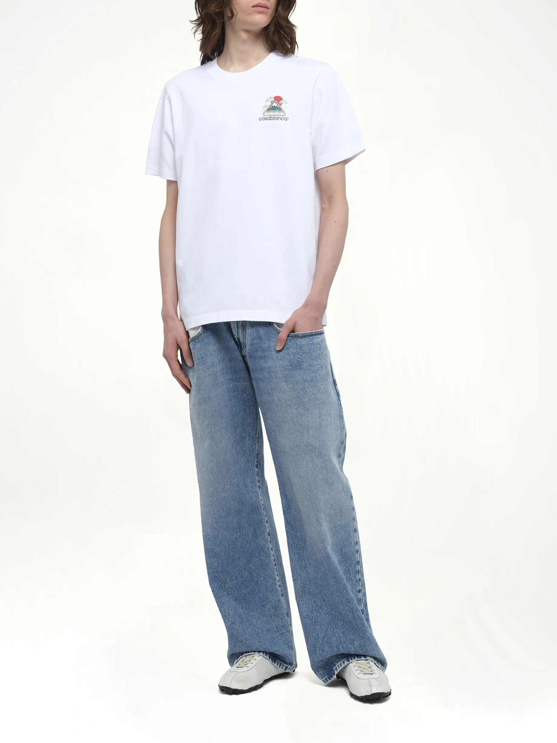 Motagne Ondulee T-Shirt in White sold by MARAIS product image thumbnail 4