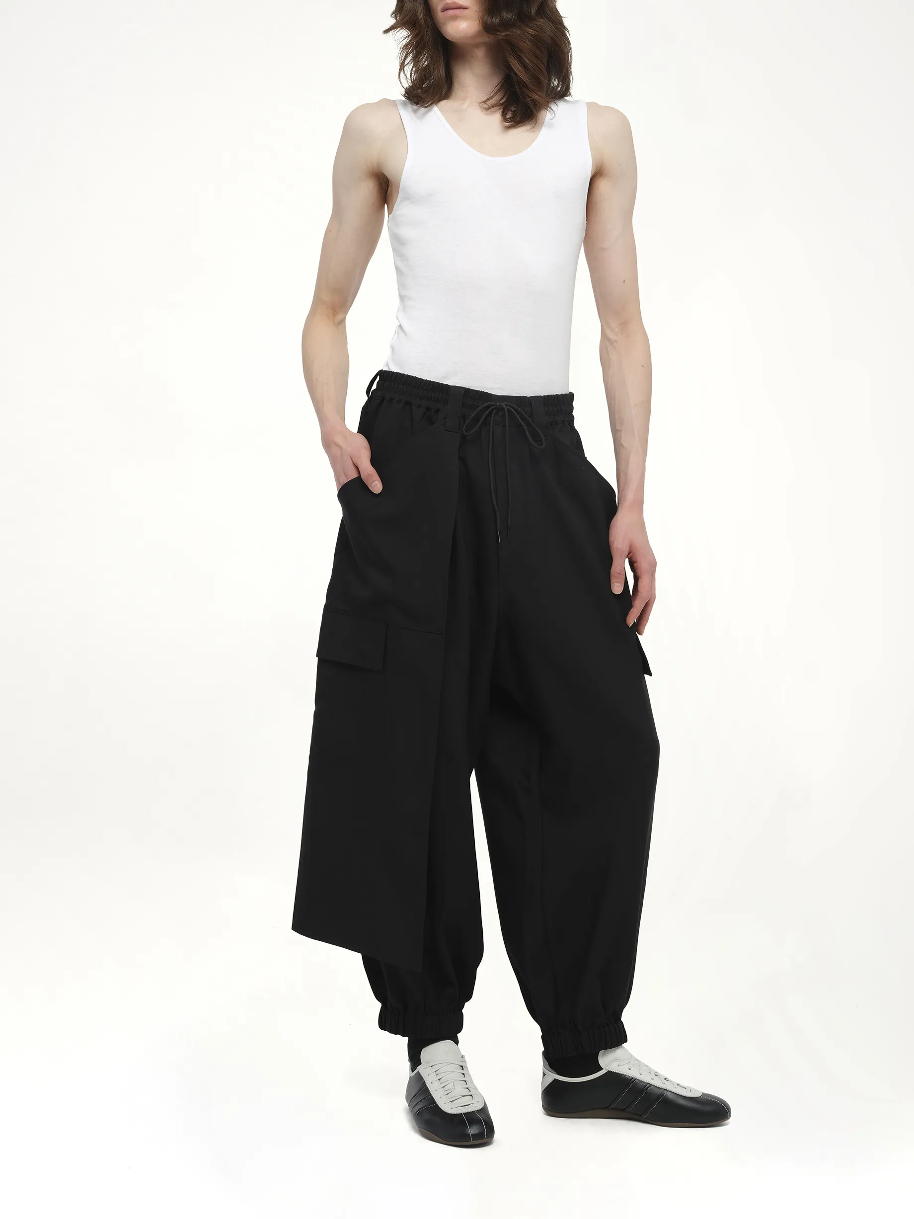 Sport Uniform Cuffed Cargo Pants in Black sold by MARAIS product image thumbnail 4