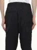Rayon Twill Cuffed Pants in Black sold by MARAIS
