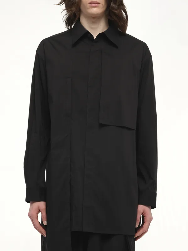 Sporty Cotton Shirt in Black made by Y-3
