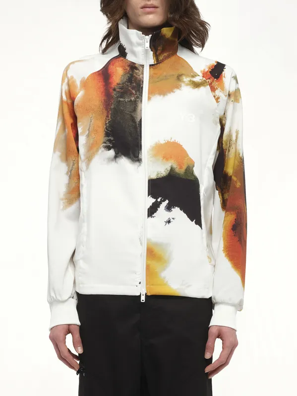 Aop Track Top 3-Stripes in White sold by MARAIS