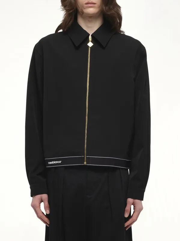 Tailoring Wool Jacket in Black made by Casablanca