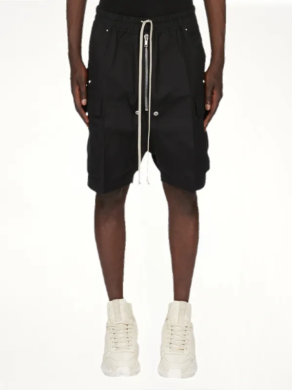 Cargobela Woven Shorts in Black sold by MARAIS