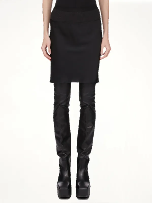 Short Bias Skirt in Black sold by MARAIS