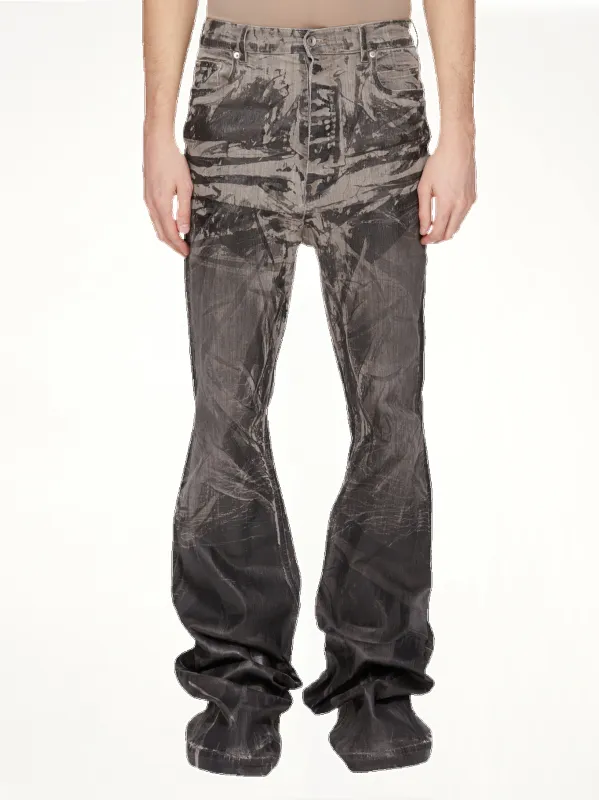 Bolan Bootcut Washed Foil in Black sold by MARAIS