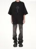 Bolan Bootcut Washed Foil in Black sold by MARAIS