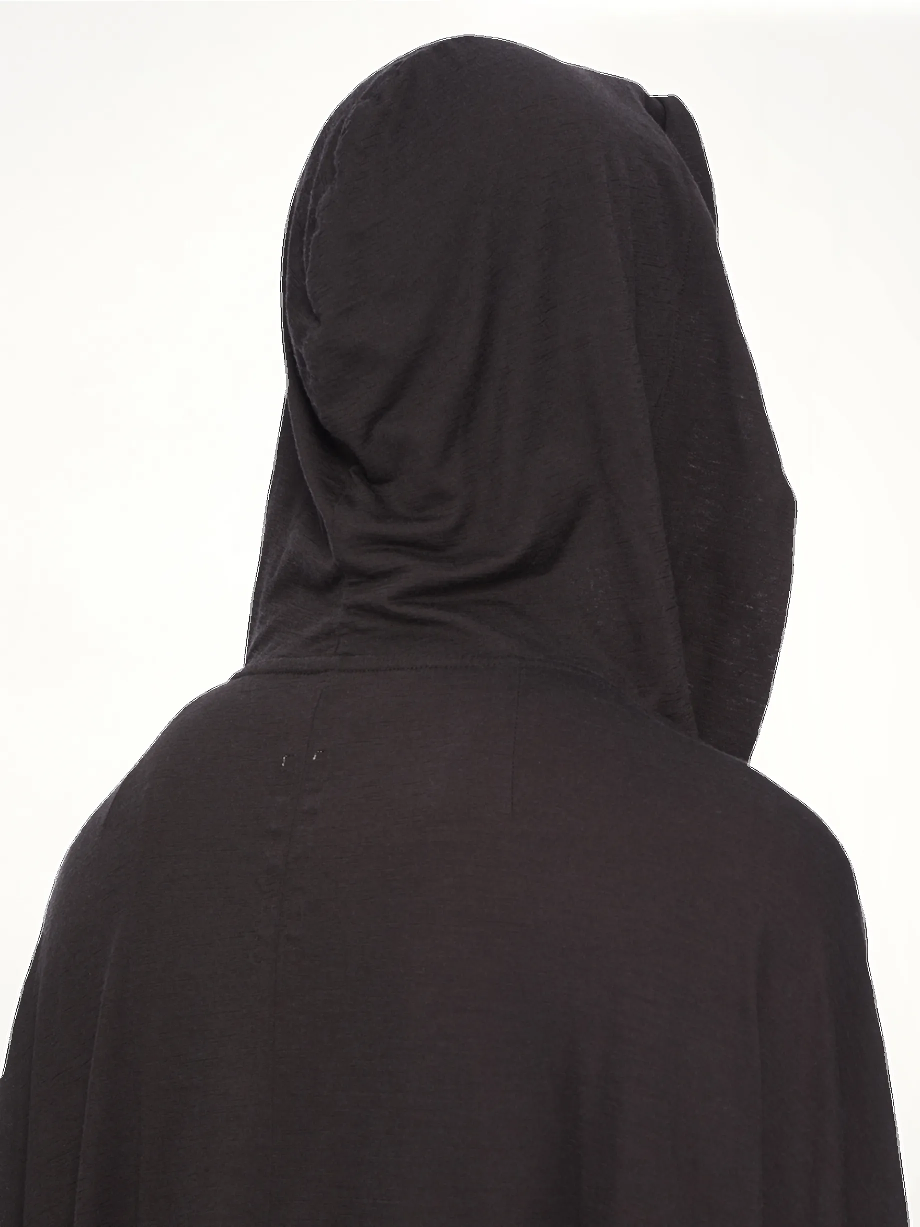 Silk Wool Hooded Tunic in Black sold by MARAIS product image thumbnail 5