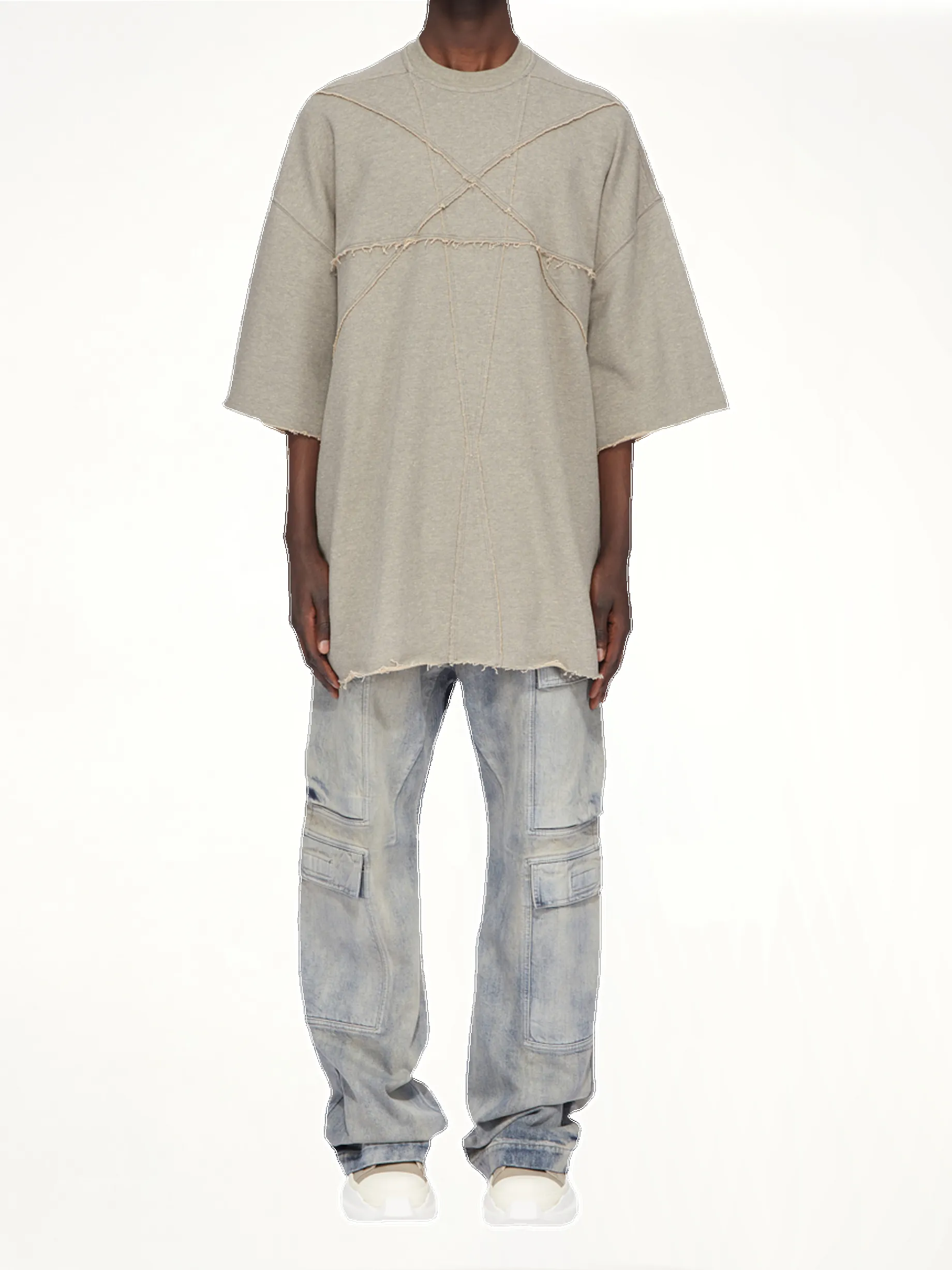 Tommy T-Shirt in Melange Grey sold by MARAIS product image thumbnail 4