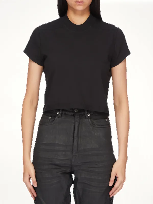 Cropped Small Level T-Shirt in Black sold by MARAIS