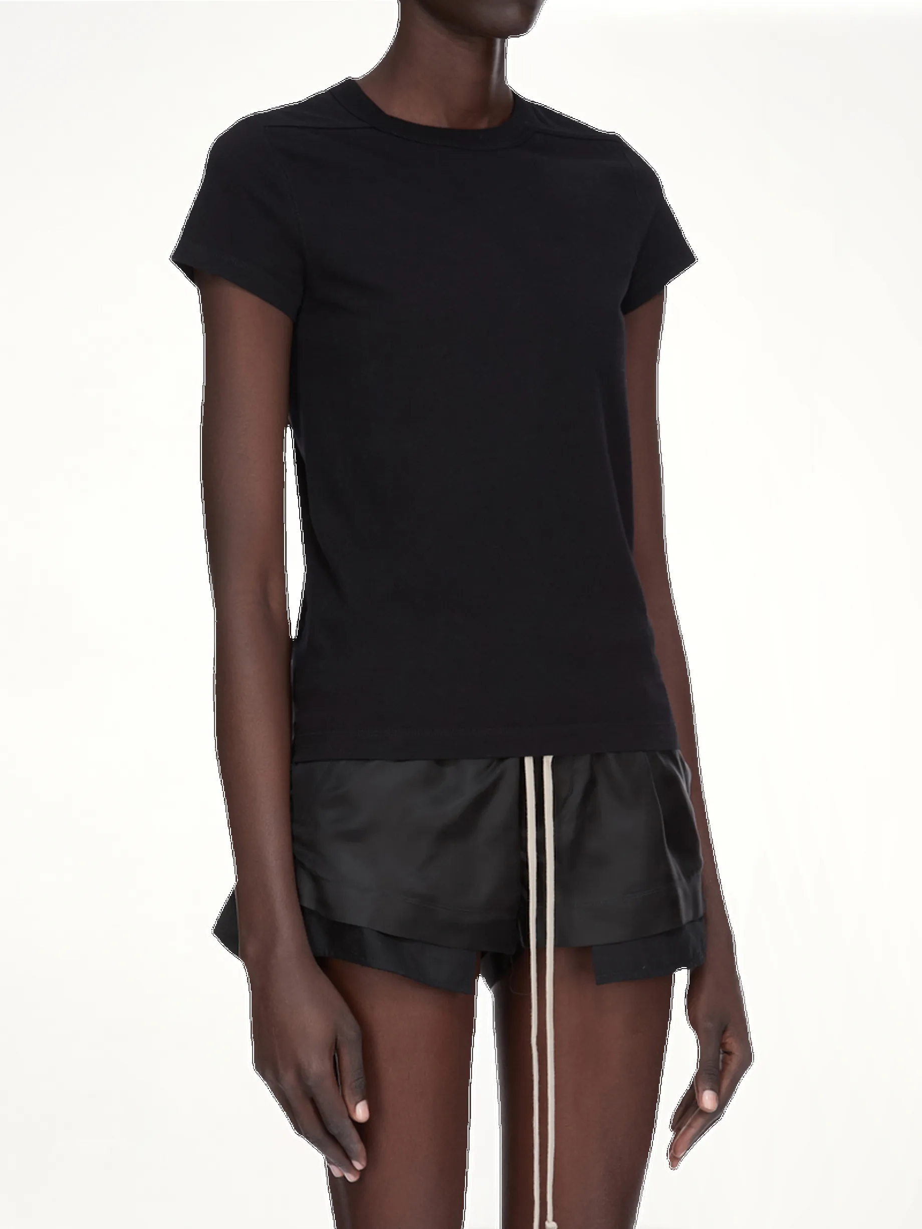 Cropped Level T-Shirt in Black sold by MARAIS product image thumbnail 5