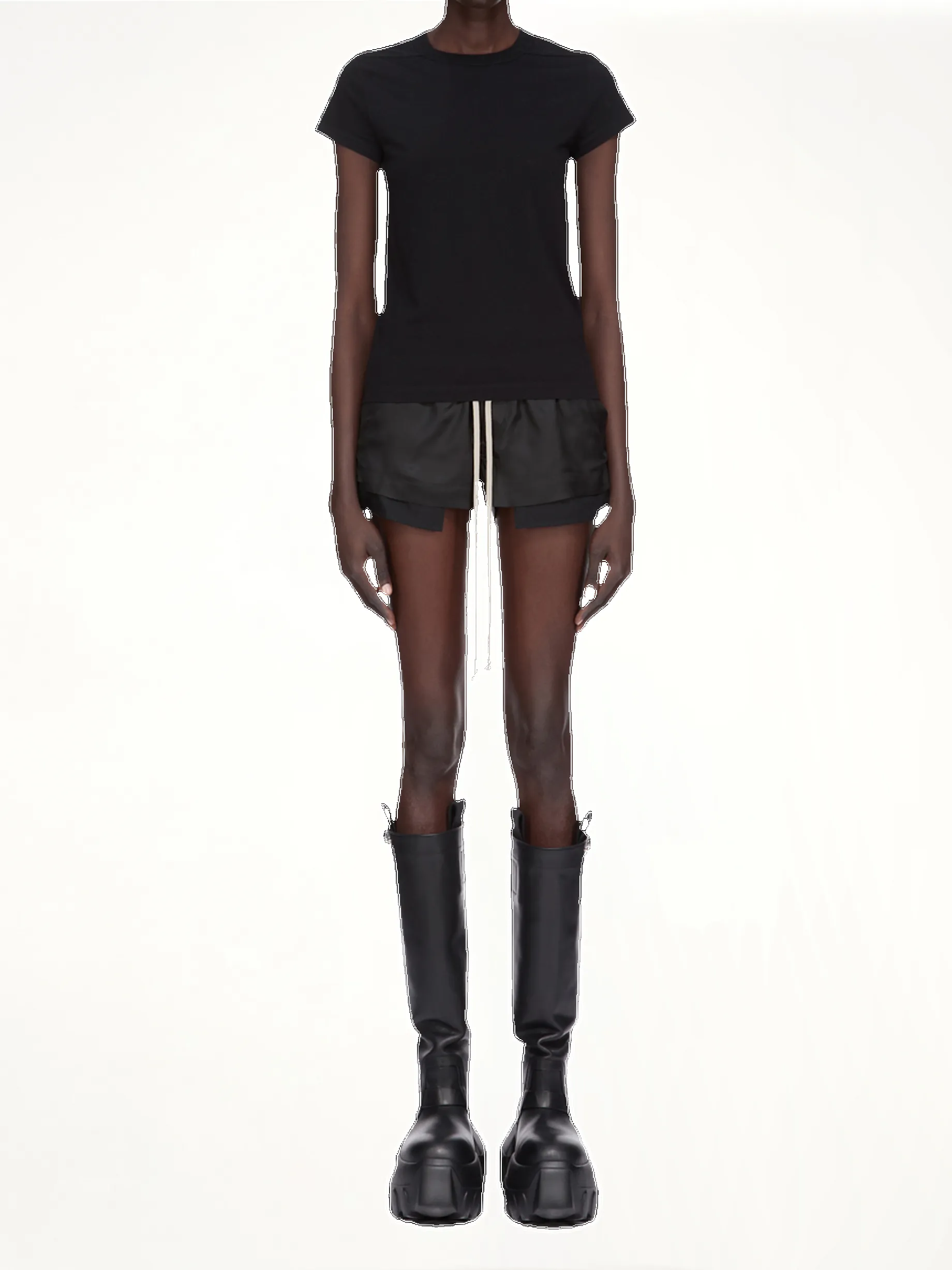 Cropped Level T-Shirt in Black sold by MARAIS product image thumbnail 4