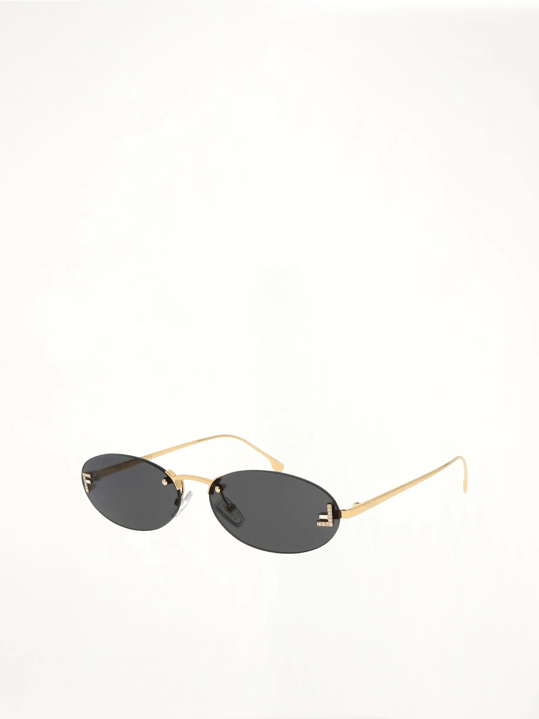 Fendi FE4075US 5430A Metal Sunglasses in Dark Grey/Gold sold by MARAIS product image thumbnail 2